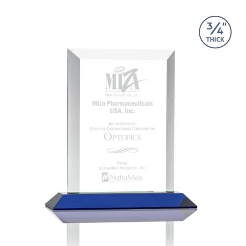 Recognition Awards - Crystal Awards - Harrington Award - Blue 