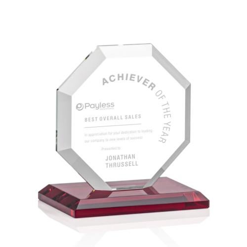 Recognition Awards - Crystal Awards - Leyland Award - Red