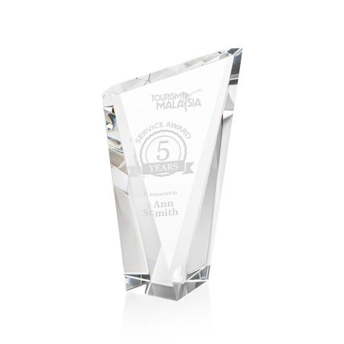 Recognition Awards - Crystal Awards - Plymouth Award - Clear