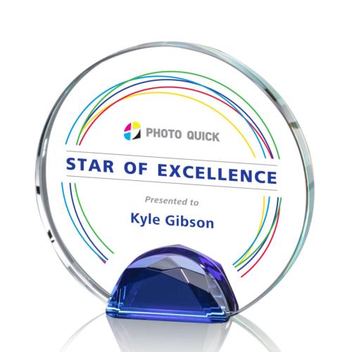 Recognition Awards - Crystal Awards - Maplin VividPrint™ Award - Blue