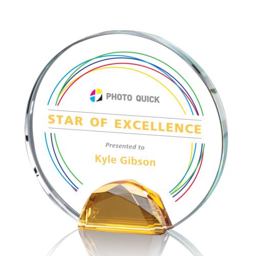 Recognition Awards - Crystal Awards - Maplin VividPrint™  Award - Amber