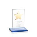 Dallas Star Award - Sky Blue/Gold 