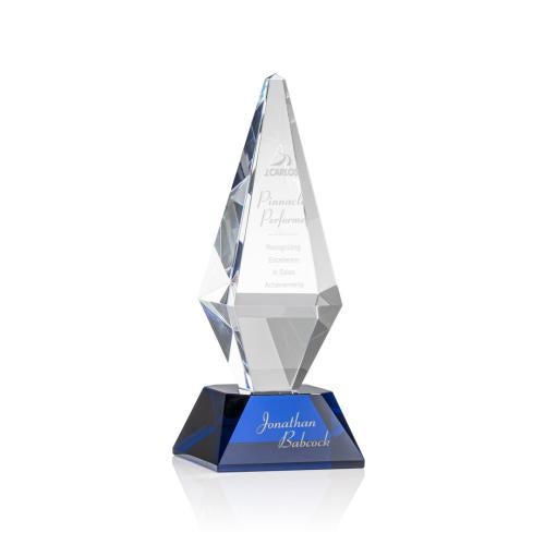 Recognition Awards - Crystal Awards - Denton Award - Blue