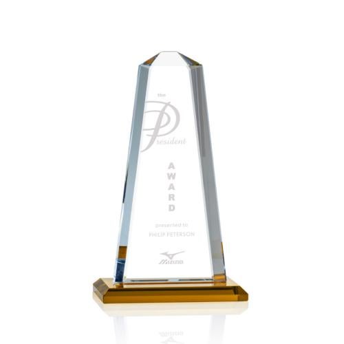 Recognition Awards - Crystal Awards - Pinnacle Award - Amber
