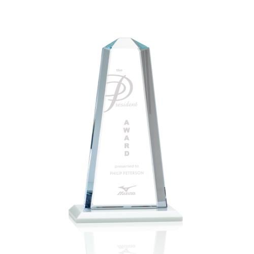 Recognition Awards - Crystal Awards - Pinnacle Award - White