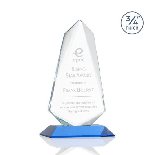 Sheridan Award - Sky Blue Recognition Awards - Crystal Awards - Sheridan Award - Sky Blue