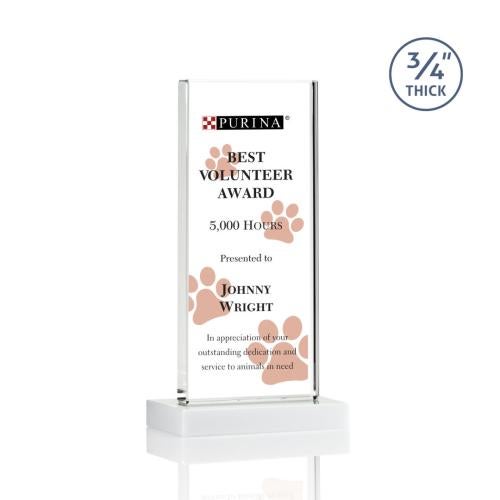 Recognition Awards - Crystal Awards - Arizona VividPrint™ Award - White