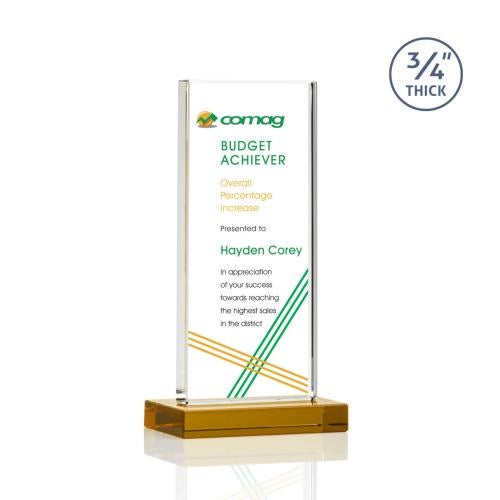 Recognition Awards - Crystal Awards - Arizona VividPrint™ Award - Amber