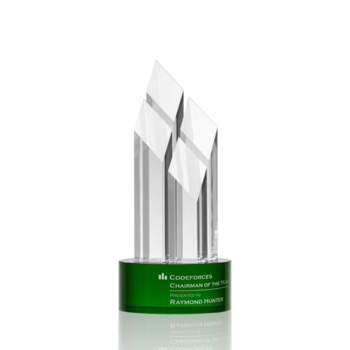 Recognition Awards - Crystal Awards - Overton Award - Green