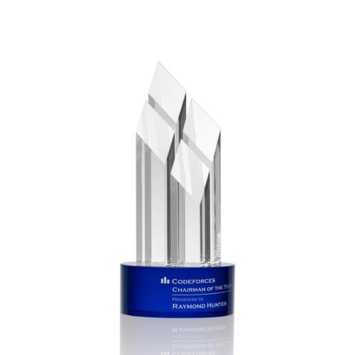 Recognition Awards - Crystal Awards - Overton Award - Blue 