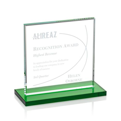 Recognition Awards - Crystal Awards - Sahara Award - Green
