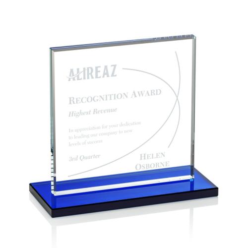 Recognition Awards - Crystal Awards - Sahara Award - Blue