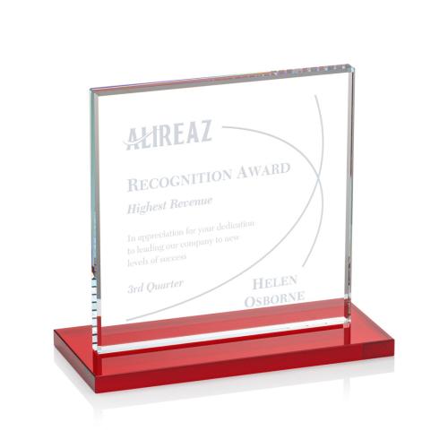 Sahara Award - Red Recognition Awards - Crystal Awards - Sahara Award - Red
