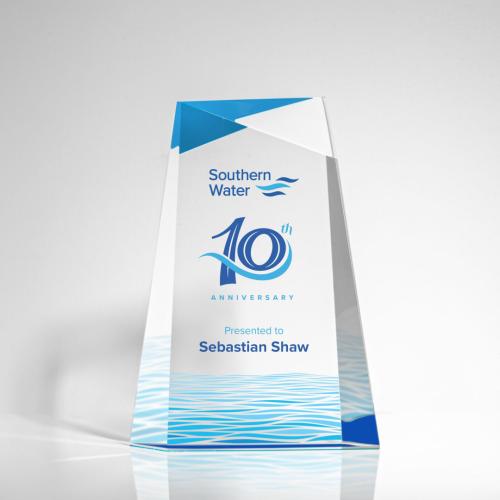 Recognition Awards - Full Color Awards - Blue Topaz VividPrint™ Award 