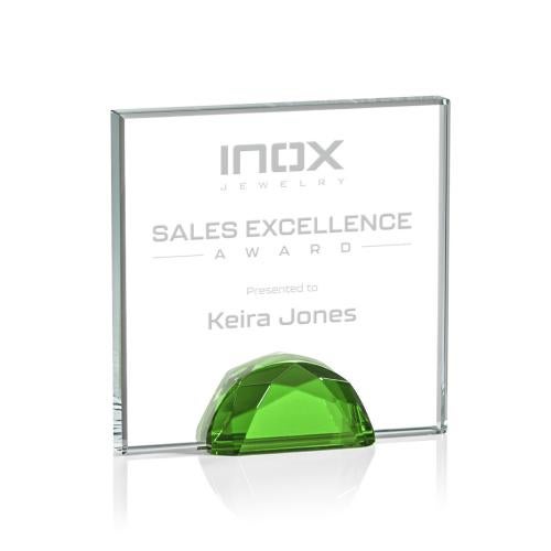 Recognition Awards - Crystal Awards - Entwhistle Award - Green