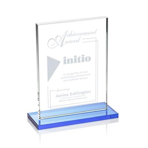 Recognition Awards - Crystal Awards - Emperor Award - Sky Blue 