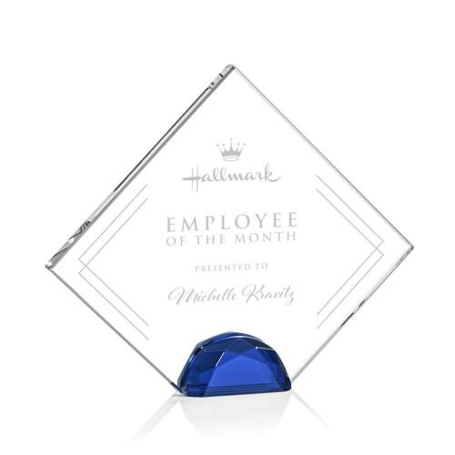 Recognition Awards - Crystal Awards - Deerfield Award - Blue