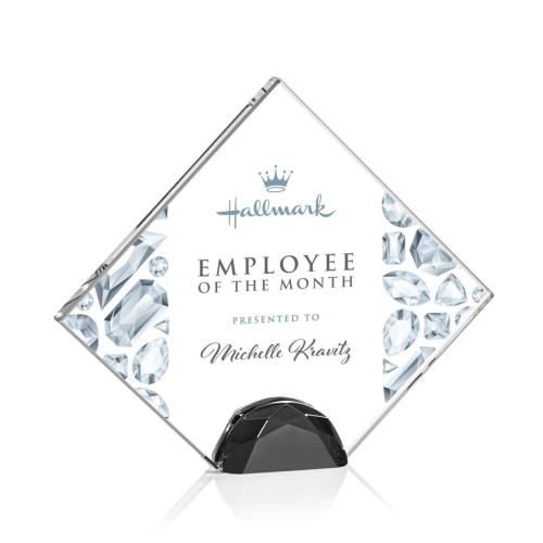 Recognition Awards - Crystal Awards - Deerfield VividPrint™ Award - Black 