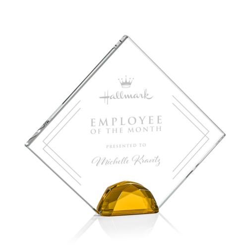 Recognition Awards - Crystal Awards - Deerfield Award - Amber 