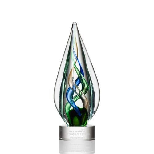 Recognition Awards - Glass Awards - Art Glass Awards - Mulino Award - Clear
