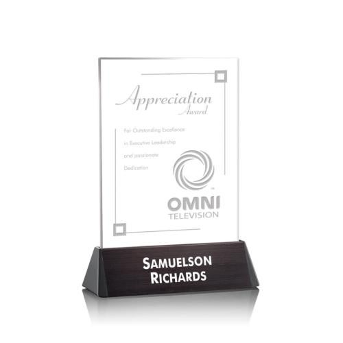 Recognition Awards - Crystal Awards - Sierra Rectangle Award - Black