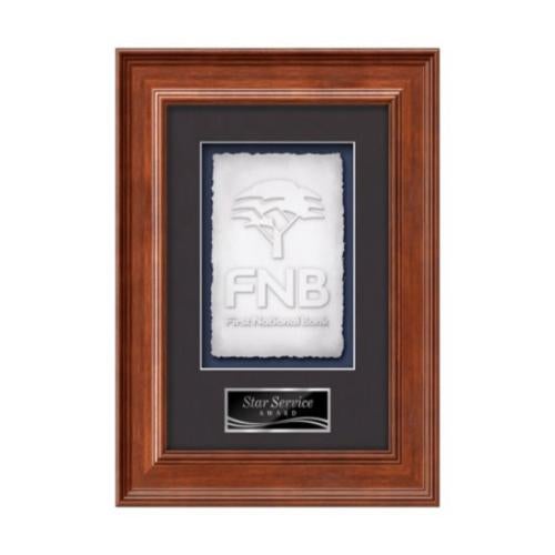 Plaque Awards - Framed Awards & Plaques - Calder -  Light Walnut