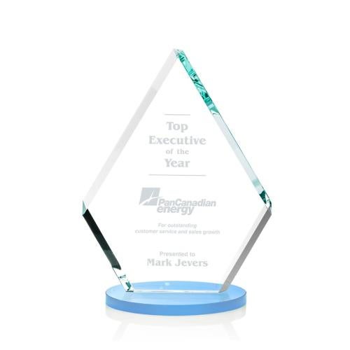 Recognition Awards - Crystal Awards - Canton Award - Sky Blue
