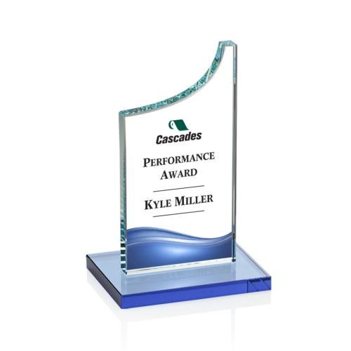 Recognition Awards - Crystal Awards - Eden VividPrint™ Award - Sky Blue