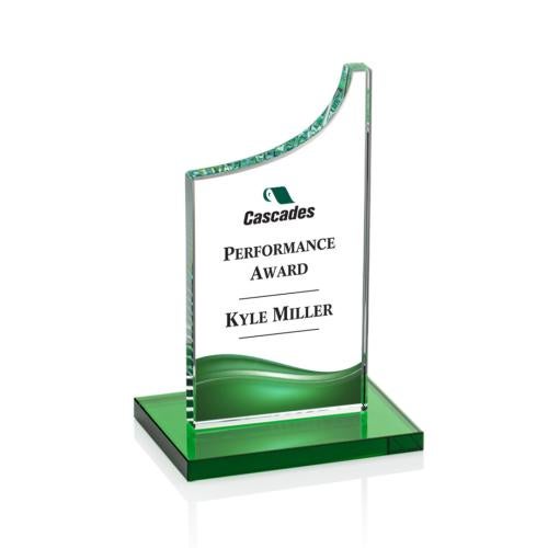 Recognition Awards - Crystal Awards - Eden VividPrint™ Award - Green