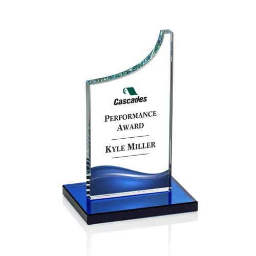Recognition Awards - Crystal Awards - Eden VividPrint™ Award - Blue 