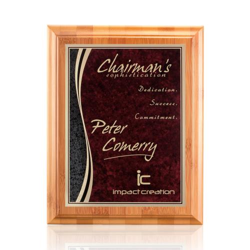 Recognition Awards - Sustainable Awards - Bamboo/Finch - Red