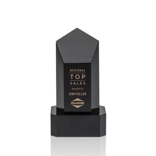 Recognition Awards - Crystal Awards - Jolanda Award on Base - Black/Black 