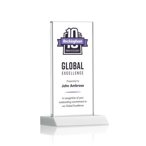 Recognition Awards - Crystal Awards - Bolton VividPrint™ Award - White