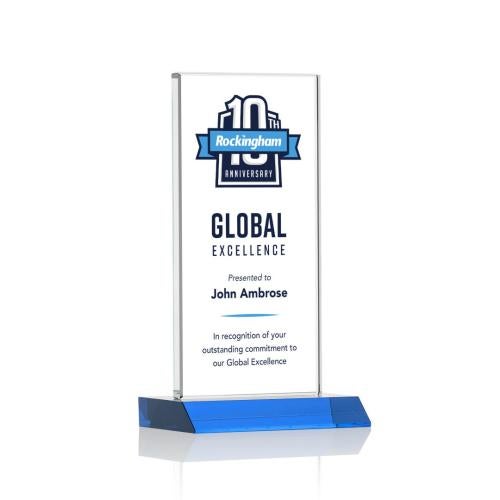 Recognition Awards - Crystal Awards - Bolton VividPrint™ Award - Sky Blue 