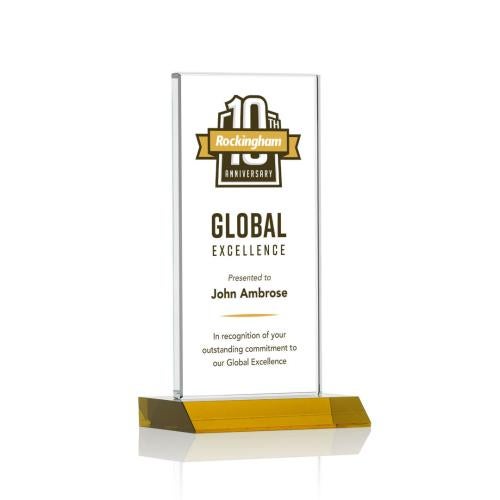 Bolton VividPrint™ Award - Amber Recognition Awards - Crystal Awards - Bolton VividPrint™ Award - Amber
