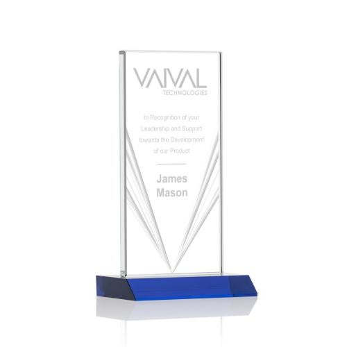Recognition Awards - Crystal Awards - Seaford Liquid Crystal™  Award - Blue 