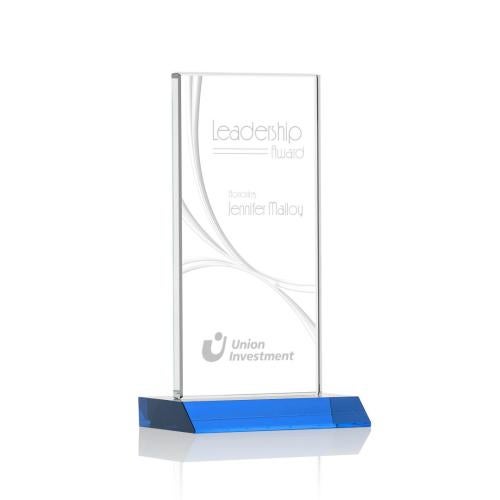Recognition Awards - Crystal Awards - Keane Liquid Crystal™ Award - Sky Blue
