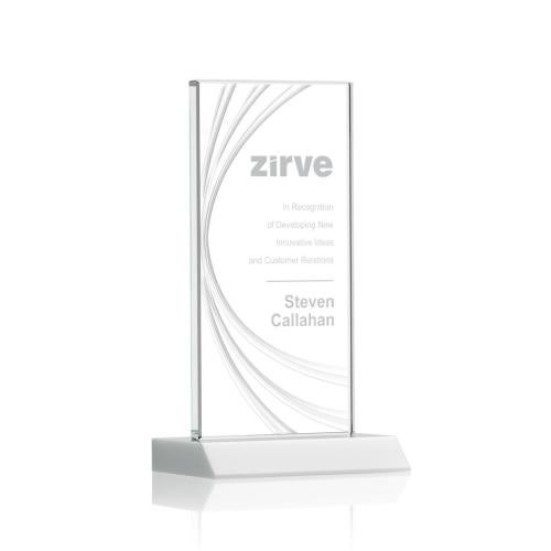 Hawkins Liquid Crystal™ Award - White Recognition Awards - Crystal Awards - Hawkins Liquid Crystal™ Award - White