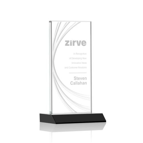 Hawkins Liquid Crystal™ Award - Black Recognition Awards - Crystal Awards - Hawkins Liquid Crystal™ Award - Black