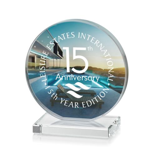 Recognition Awards - Crystal Awards - Victoria VividPrint™ Award - Clear