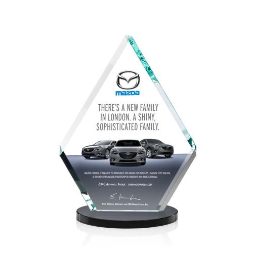 Recognition Awards - Crystal Awards - Canton VividPrint™ Award - Black