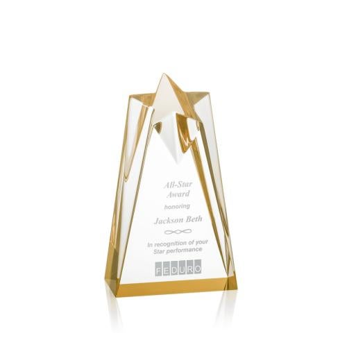 Recognition Awards - Acrylic Awards - Rosina Star Award - Gold