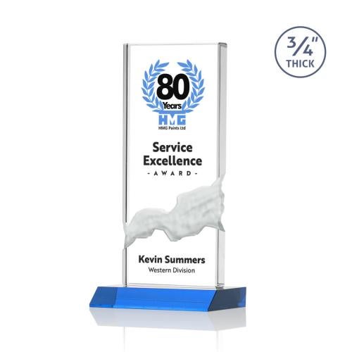 Recognition Awards - Full Color Awards - Poole VividPrint™ Award - Sky Blue 