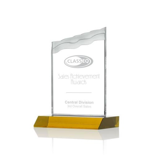 Recognition Awards - Crystal Awards - Oakwood Award - Amber