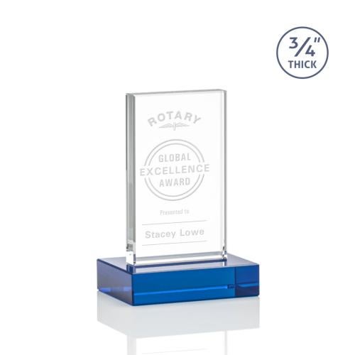 Recognition Awards - Crystal Awards - Holmes Award - Blue 