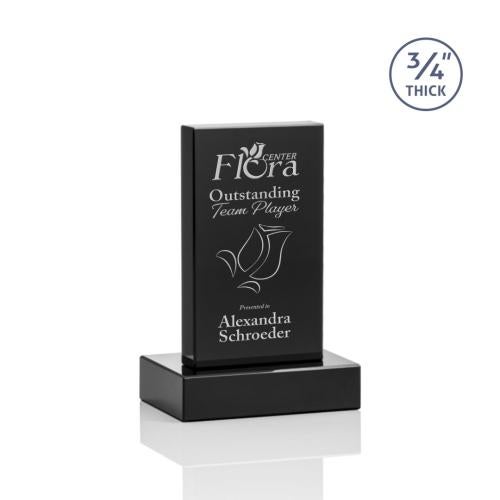 Recognition Awards - Crystal Awards - Hathaway Award - Black 