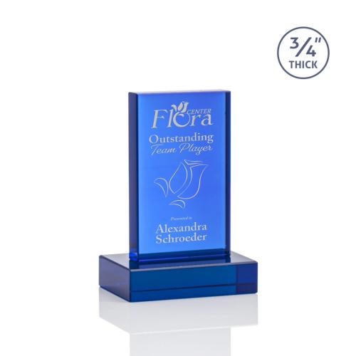 Recognition Awards - Crystal Awards - Hathaway Award - Blue