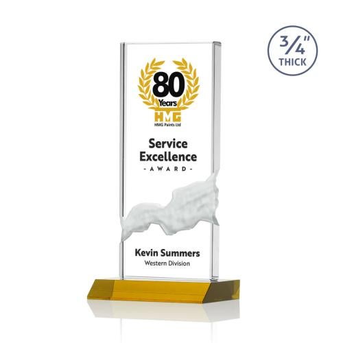 Poole VividPrint™ Award - Amber Recognition Awards - Full Color Awards - Poole VividPrint™ Award - Amber