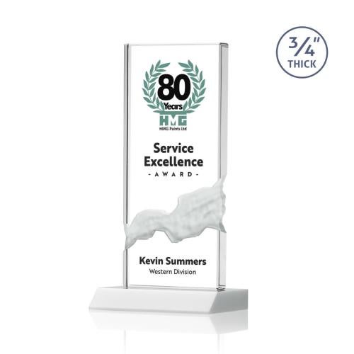 Recognition Awards - Full Color Awards - Poole VividPrint™ Award - White