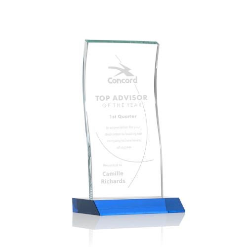 Recognition Awards - Crystal Awards - Edmonton Award - Sky Blue
